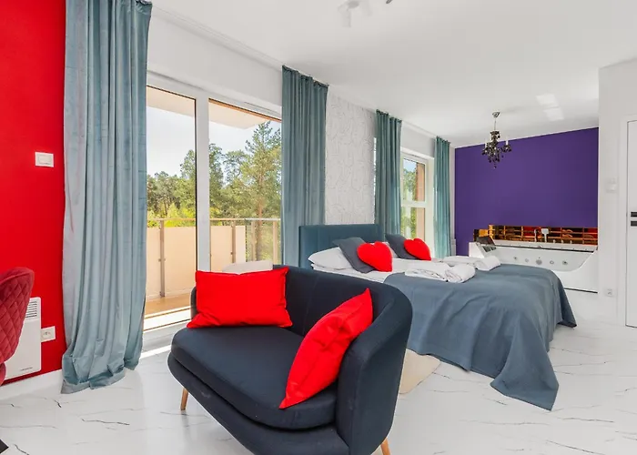 شقة Mierzeja - Zmyslow Z Wanna Z Hydromasazem, Tylko Dla Doroslych, 500 M Od Plazy, Park Ii, Bezplatny Meleks ستيغنا